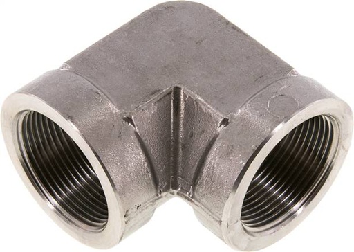 [F2ECD] 90deg Angled Fitting G1 1/2'' Female High Pressure Stainless Steel 160bar (2248.0psi) Hydraulic