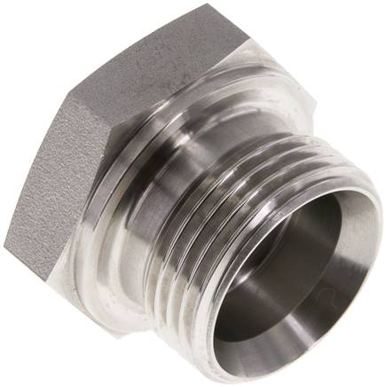 [F2EDF] Plug G1'' Stainless steel with External Hex 60° cone 150bar (2107.5psi) Hydraulic