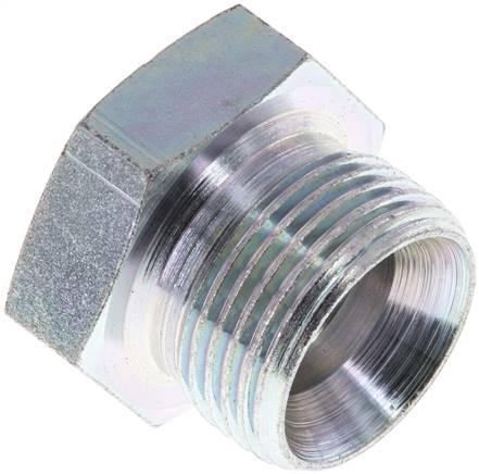 [F2EDS] Plug G3/4'' Staal met buitenzeskant 60° conus 175 bar (2458.75psi) Hydrauliek