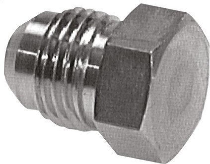 [F2EES] JIC Plug UN 1-1/16''-12 (Dash Size 12) Stainless steel 210bar (2950.5psi)