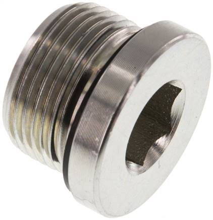 [F2EGZ] Plug M24 X 1.5 Staal NBR met binnenzeskant 400bar (5620.0psi)