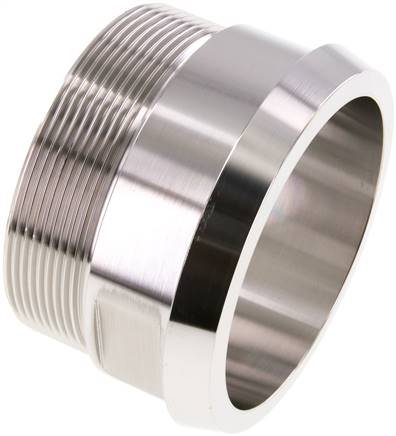 [F2EMN] DIN 11851 Sanitary (Dairy) Fitting 100mm Cone x G3 inch Male Stainless Steel