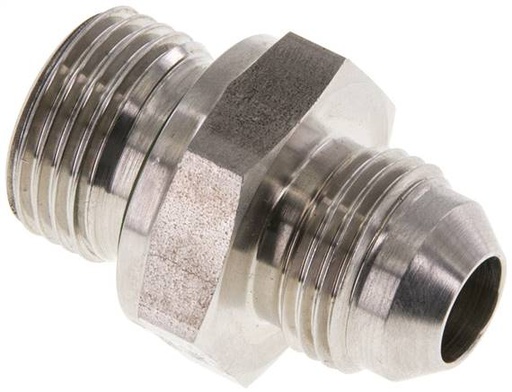 [F2ETK] JIC Double Nipple G1/2'' x UNF 3/4''-16 (Dash Size 8) Stainless Steel FKM 275bar (3863.75psi)