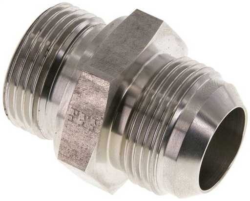 [F2ETM] JIC Double Nipple G1'' x UN 1-5/16''-12 Stainless Steel FKM 170bar (2388.5psi)