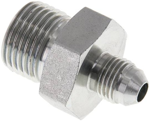 [F2ETS] JIC  Dubbele Nippel G1/2'' X UNF 1/2''-20 Staal NBR 275bar