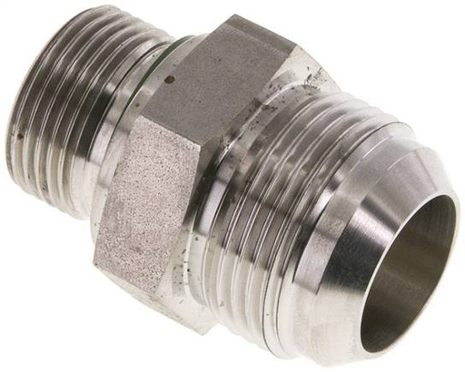 [F2ETZ] JIC Double Nipple G3/4'' x UN 1-5/16''-12 (Dash Size 16) Stainless Steel FKM 170bar (2388.5psi)
