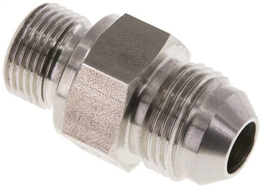 [F2EUB] JIC Double Nipple G3/8'' x UNF 3/4''-16 Acier inoxydable FKM 275bar (3863.75psi)