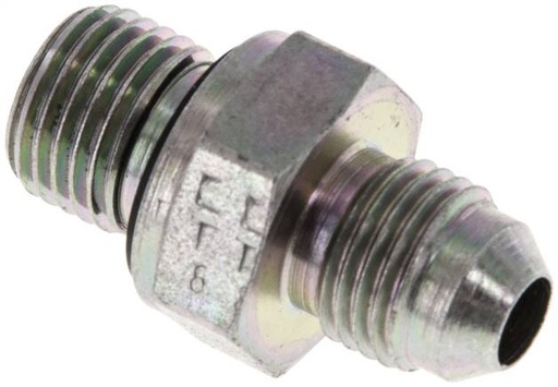 [F2EUT] JIC  Dubbele Nippel G1/4'' X UNF 1/2''-20 Staal NBR 275bar