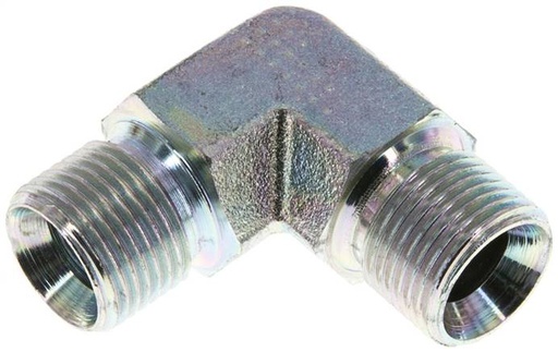 [F2F3V] 90deg Angled Fitting G3/8'' High Pressure Steel 60° Cone 325bar (4566.25psi) Hydraulic