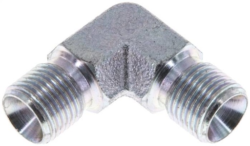 [F2F44] 90deg Angled Fitting G1/8'' High Pressure Steel 60° Cone 400bar (5620.0psi) Hydraulic