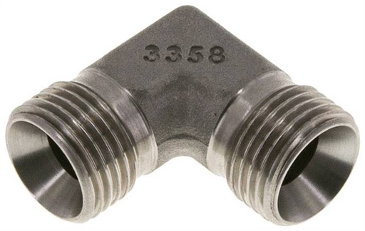 [F2F48] 90deg Angled Fitting G1/2'' High Pressure Stainless Steel 60° Cone 350bar (4917.5psi) Hydraulic