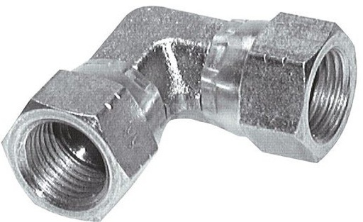 [F2F5T] 90deg JIC Angled Fitting UNF 7/8''-14 Steel 210bar (2950.5psi)