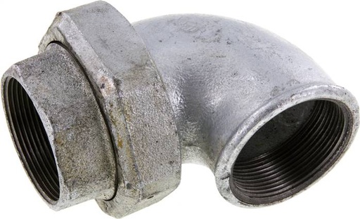 [F2F7S] 90deg Union Connector Rp2'' Female Cast Iron Conical Seal 25bar (351.25psi)