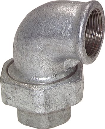 [F2F7T] 90deg Union Connector Rp3'' Female Cast Iron Conical Seal 25bar (351.25psi)