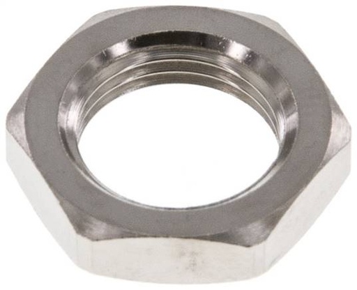 [F2F9F] Lock Nut M12 Nickel-plated Brass