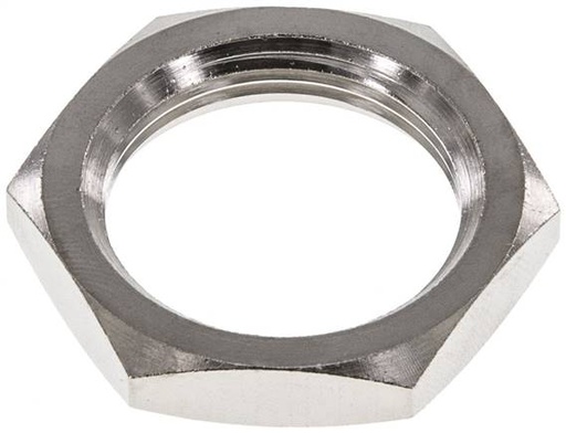 [F2F9H] Lock Nut M28 Nickel-plated Brass