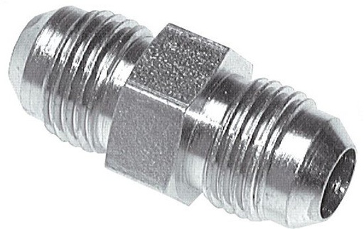 [F2FUE] JIC Reducing Double Nipple UNF 7/8''-14 (Dash Size 10) x UN 1-1/16''-12 (Dash Size 12) Steel 210bar (2950.5psi)