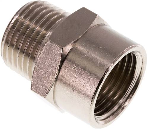 [F2FV2] Threaded Extension 1/2'' R Male x Rp Female Nickel-plated Brass 16bar (224.8psi)