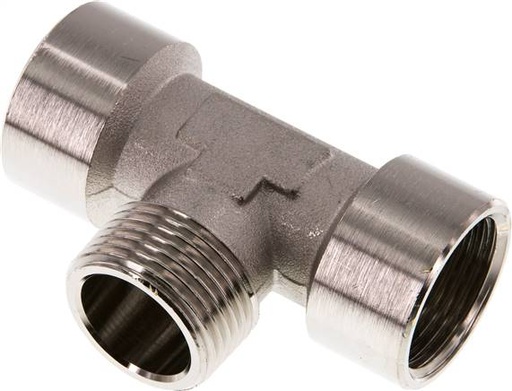 [F2FXF] Tee Fitting G1'' Female x R1'' Male Nickel-plated Brass 16bar (224.8psi)