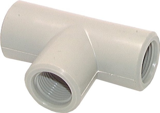 [F2FYN] Racor en T G3/8'' Hembra Fluoruro de polivinilideno (pvdf) FDA 10bar (140,5psi)