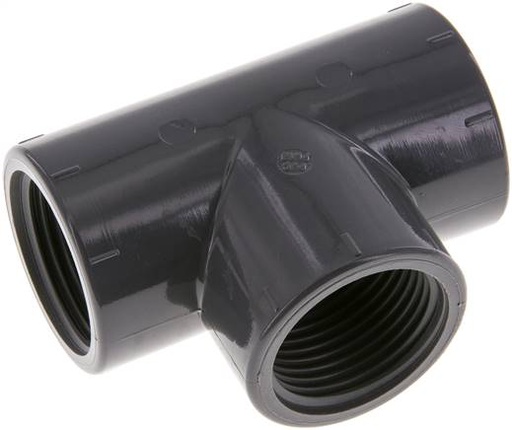 [F2FYY] Racor en T Rp1'' Pvc-u EN 1452-3 16bar (224.8psi)