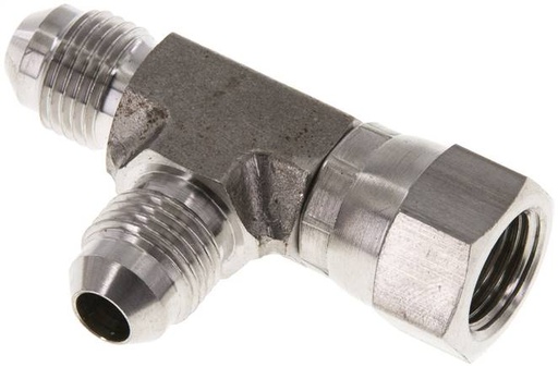 [F2G3Y] JIC Tee Fitting UNF 1/2''-20 (Dash Size 5) Female x Male Stainless steel 350bar (4917.5psi)