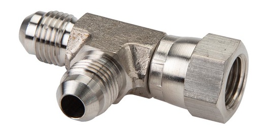 [F2G42] JIC T-Fitting UN 1-7/8''-12 Innengewinde x Außengewinde Edelstahl 350bar (4917.5psi)