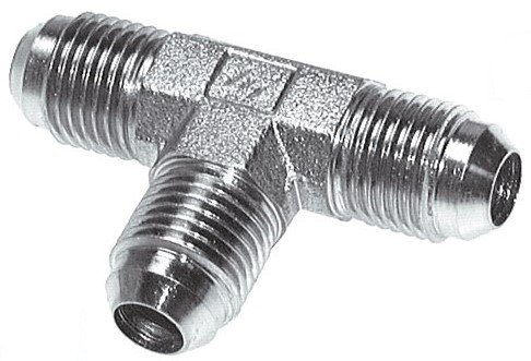 [F2G4R] JIC Tee Fitting UN 1-1/16''-12 (Dash Size 12) Male Steel 210bar (2950.5psi)