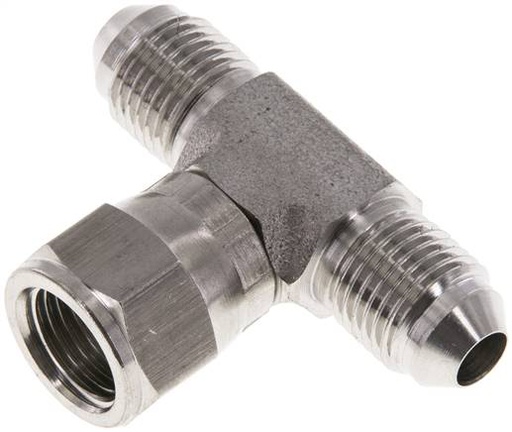 [F2G59] JIC Tee Fitting UNF 1/2''-20 Male x Female Stainless steel 350bar (4917.5psi)