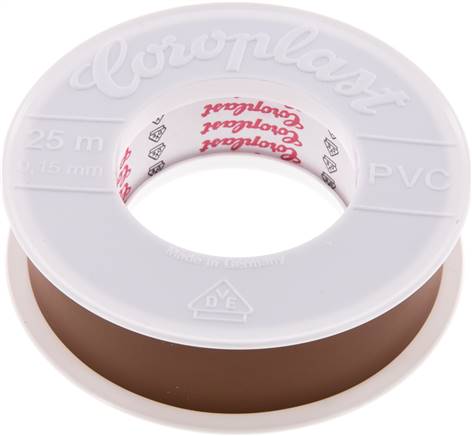 [S2N6U] Electrical Insulation Tape VDE-tested 25mm/25m Brown