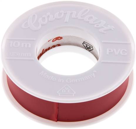 [S2N6F] Electrical Insulation Tape VDE-tested 15mm/10m Red