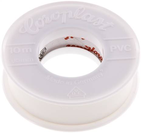 [S2N6E] Electrical Insulation Tape VDE-tested 15mm/10m White