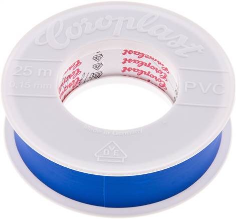 [S2N6S] Electrical Insulation Tape VDE-tested 25mm/25m Blue