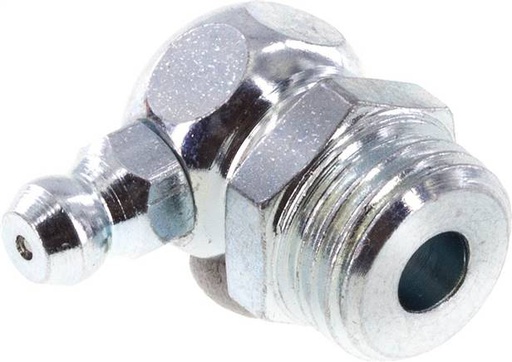 [S2N9R] 90° Haakse Smeernippel Staal R 1/4 Inch DIN 71412