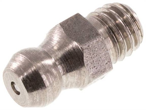 [S2N8V] Straight Hydraulic Grease Nipple Stainless Steel M6x1 DIN 71412