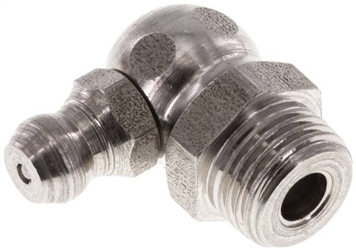 [S2N9X] 90° Haakse Smeernippel RVS R 1/8 Inch DIN 71412