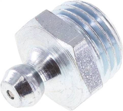 [S2N8U] Straight Hydraulic Grease Nipple Steel R 1/4 inch DIN 71412