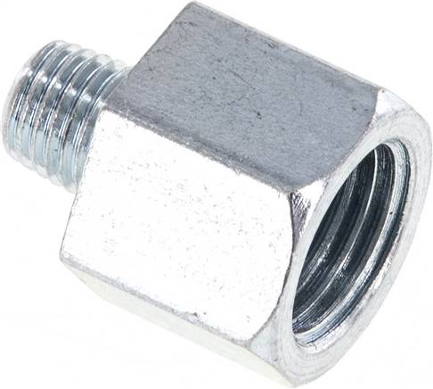 [S2NCF] Steel Male M8x1/Female Rp 1/4 inch Adapter 18mm