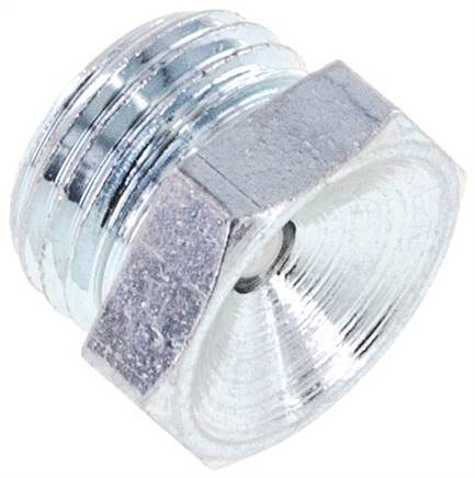 [S2NA8] Straight Funnel Grease Nipple Steel M10x1 DIN 3405