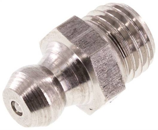 [S2N8W] Straight Hydraulic Grease Nipple Stainless Steel M8x1 DIN 71412