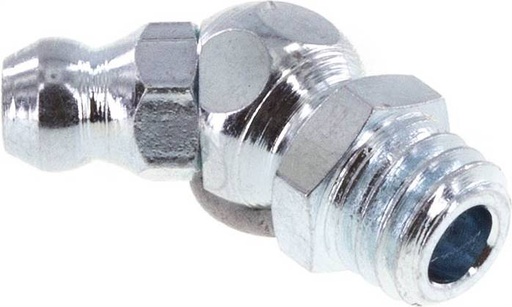 [S2N96] 45° Winkelschmiernippel Stahl M8x1.25 DIN 71412 [5 Stück]