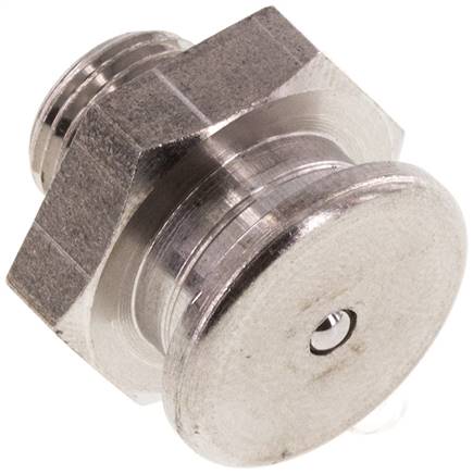 [S2NBB] Flachschmiernippel 16mm Kopf Edelstahl G 1/8 Zoll DIN 3404