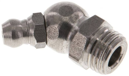 [S2N9E] Engrasador Angulado A 45° Acero Inoxidable M10x1 DIN 71412