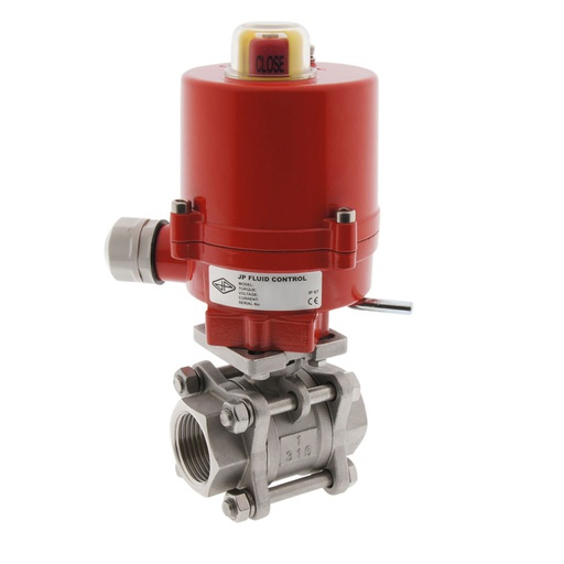 [BL2SA3-012-AG4-012DC] Vanne à Boisseau Sphérique Electrique à 2 Voies En Acier Inoxydable G1/2'' 12V DC - BL2SA3