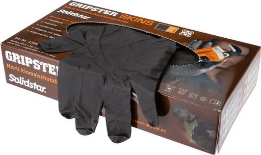 [E2229] Gants jetables en nitrile non poudré à usage intensif Taille S (50 pièces)