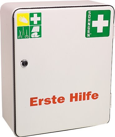 [E225B] Caja de primeros auxilios pequeña de acero DIN 13157