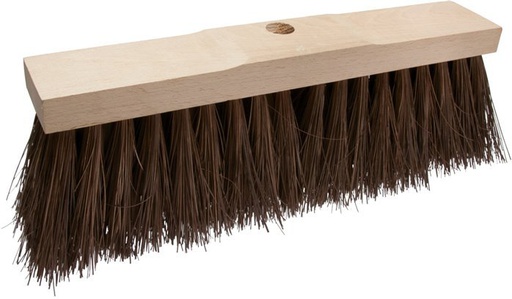 [J223F] Street Broom 400mm Coarse Dirt 24mm Handle Hole