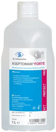 [J2243] Hand Disinfectant 1L Euro Bottle ASEPTOMAN FORTE