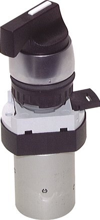 [V2N6T] 5/2 M5 Drehschalter Ventil Schwarz 0-12bar/0-168psi 22.5mm Airtec