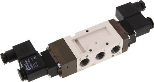 [V2NAQ] válvula solenoide central de escape 5/3 G3/8'' 230V AC 2-10bar/28-140psi YPC